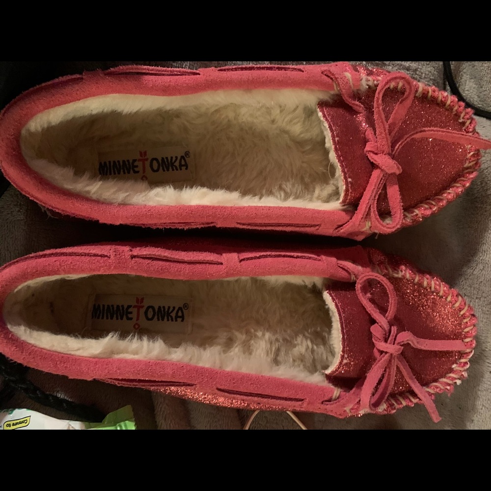 MiniTonka Moccasin Pink Glitter NEW